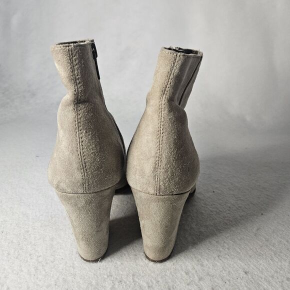 STEVE MADDEN Beige "Marissa" Ankle Boot Sz 8 M Point Toe Block Heel Western - Picture 4 of 6